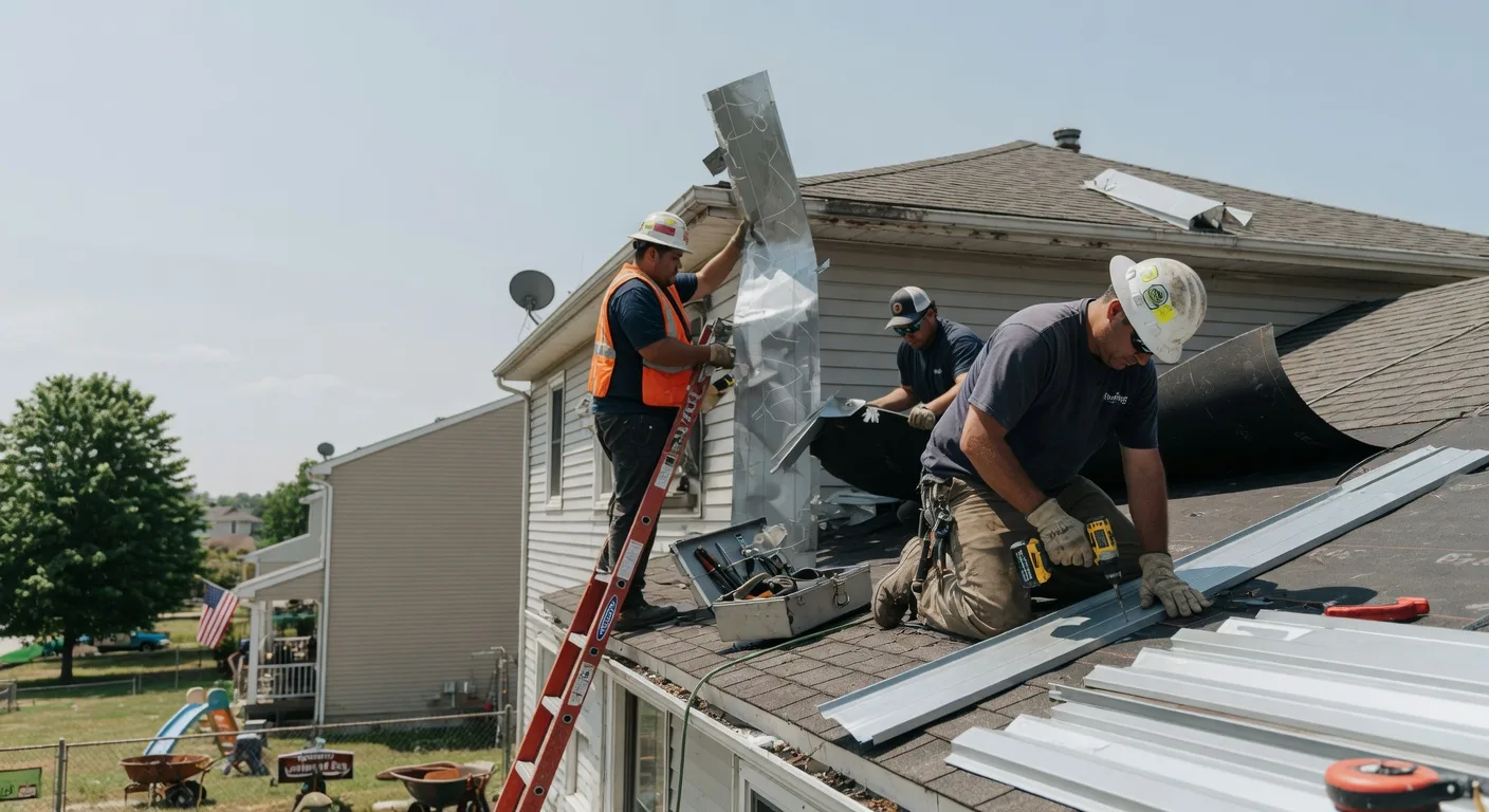 Storm Damage Metal Roof Repair in Shrewsbury, NJ